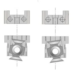 CMT 695.961.A1 Coin De Serrage Pour Porte Fraise - Gauche