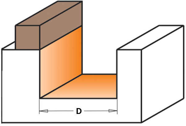 CMT 701.200.11 20 Mm Fraise à Feuillure Et à Arête Avec Coupe Angulaire, Tige 6 Mm