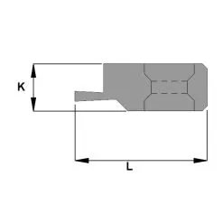 CMT 790.950.A1 Dent à Rainure Unique - Gauche 28x10