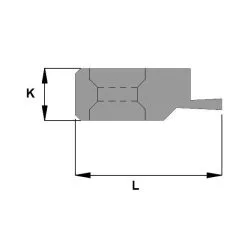 CMT 790.951.A1 Dent à Rainure Unique - Droite 28x10