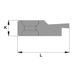 CMT 790.953.A1 Dent à Rainure Unique - Gauche 33x10