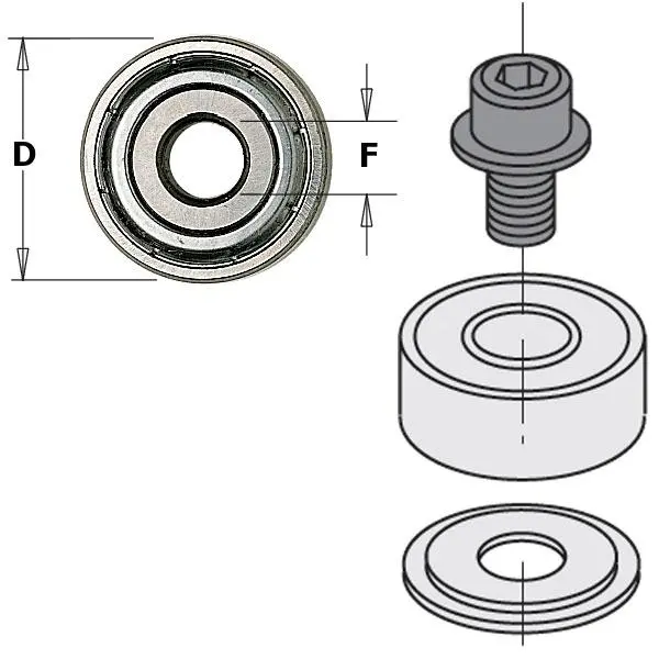 CMT 791.003.00 Roulement 12,7x4,76x5 – Image 2
