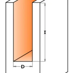 CMT 912.600.11 10 Mm Fraise à Rainurer Avec Têtes De Coupe Droites Version Longue - Tige 12 Mm