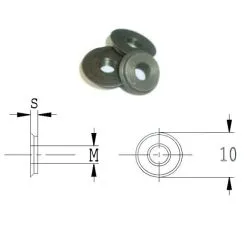 CMT 990.A17.00 Ecrou Intérieur Pour Couteau WPL Article 790.140.10, M4x10x1,6