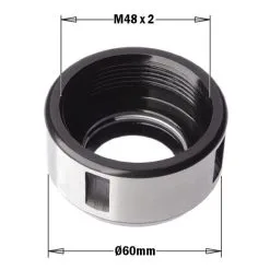 CMT 992.283.01 Écrou De Serrage Pour Pince De Serrage DIN 6388 Pour Article 183.255, Droite, 60xM48x2