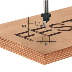 Festool Accessoires Fraise à Graver HS S8 D11/60° 491002