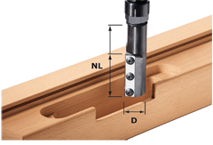 Festool Accessoires Fraise à Rainurer Avec Plaquettes Réversibles HW KN D20/50 WP/K 497455
