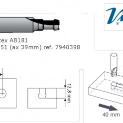 VIRUTEX VIR-7940398 Coupeur Pour Connecteurs AB181 OVVO 39mm